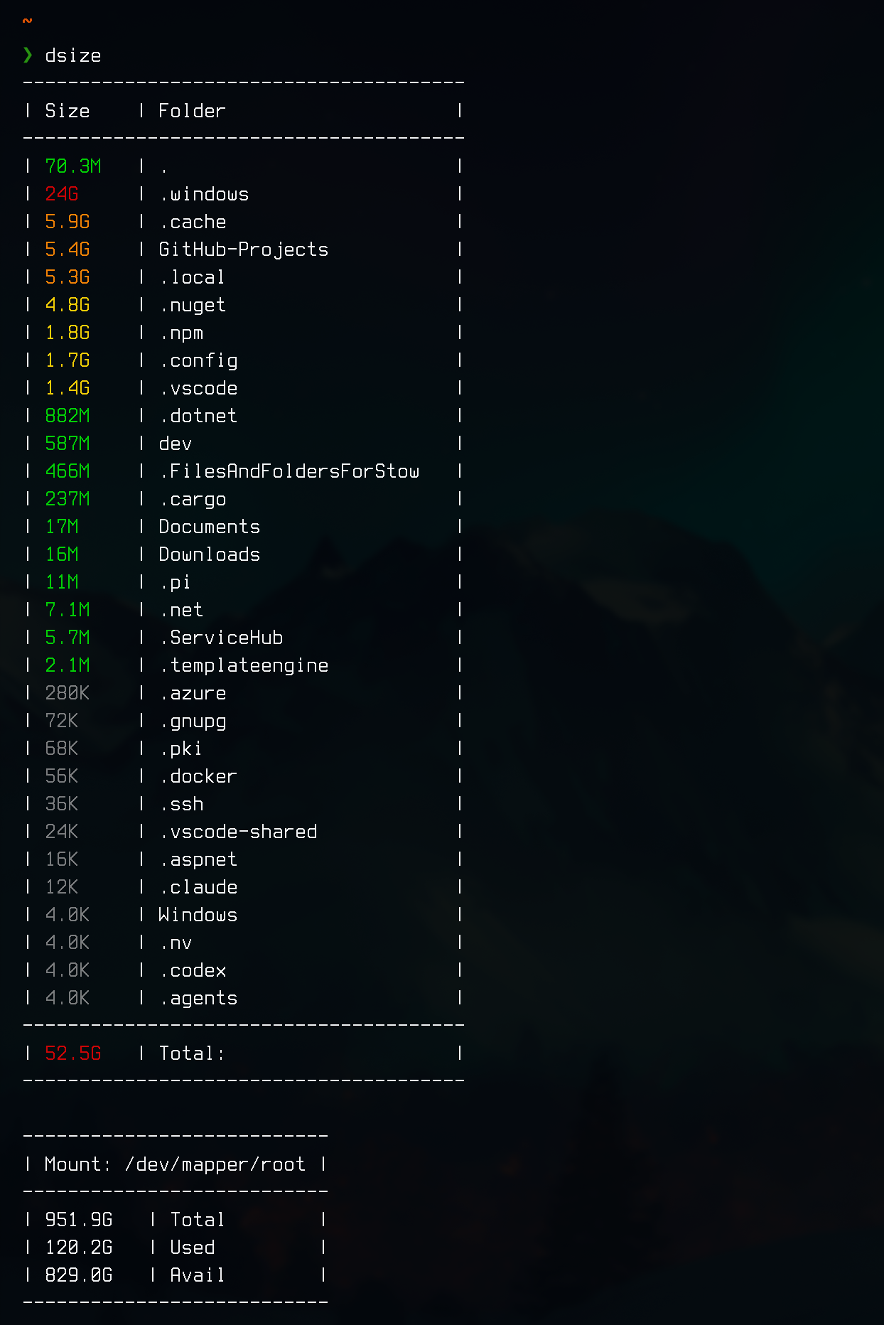 dsize Screenshot